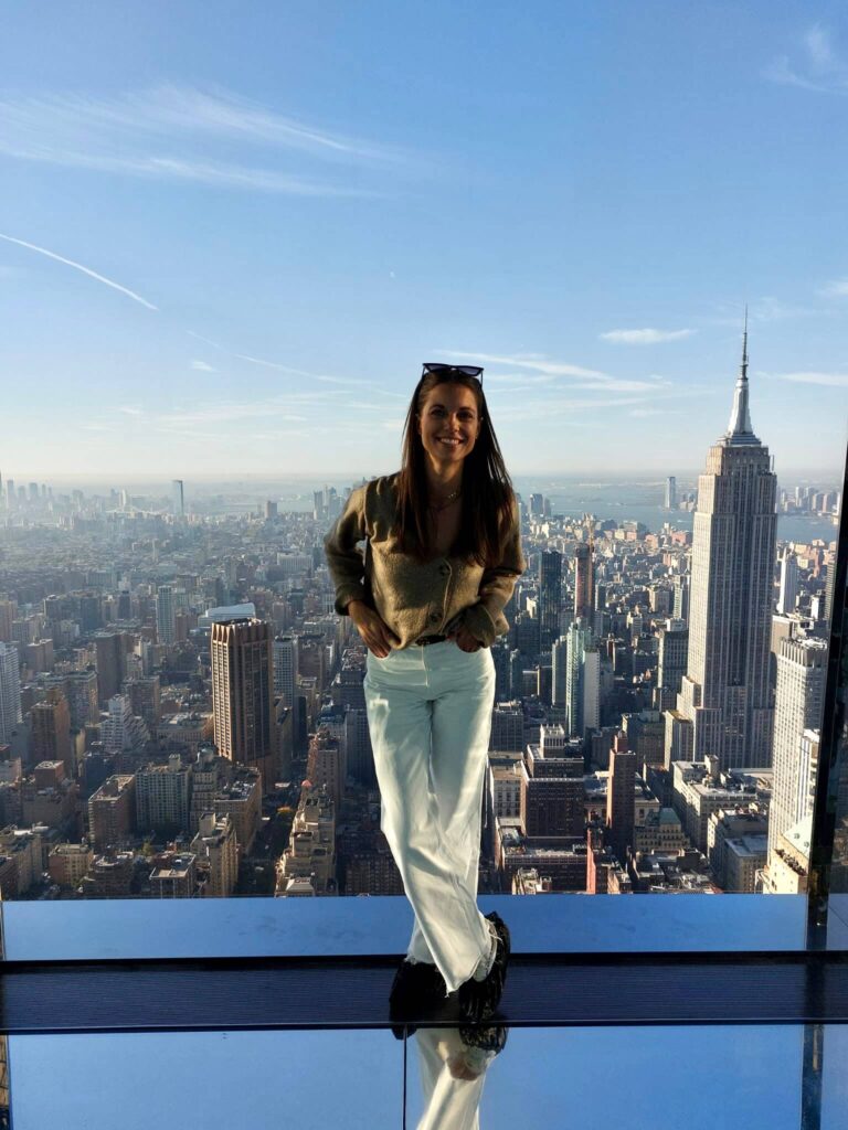 Skyline von New York vom Summit mit Blick auf das Empire State Building