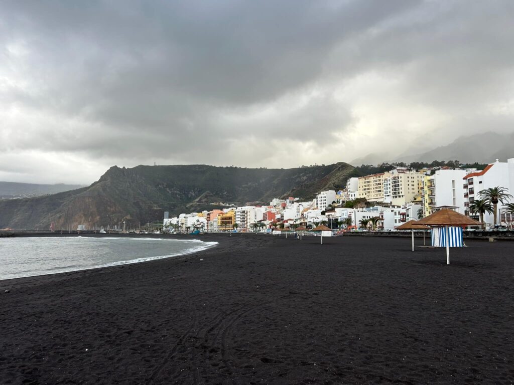 La Palma schwarzer Vulkanstrand