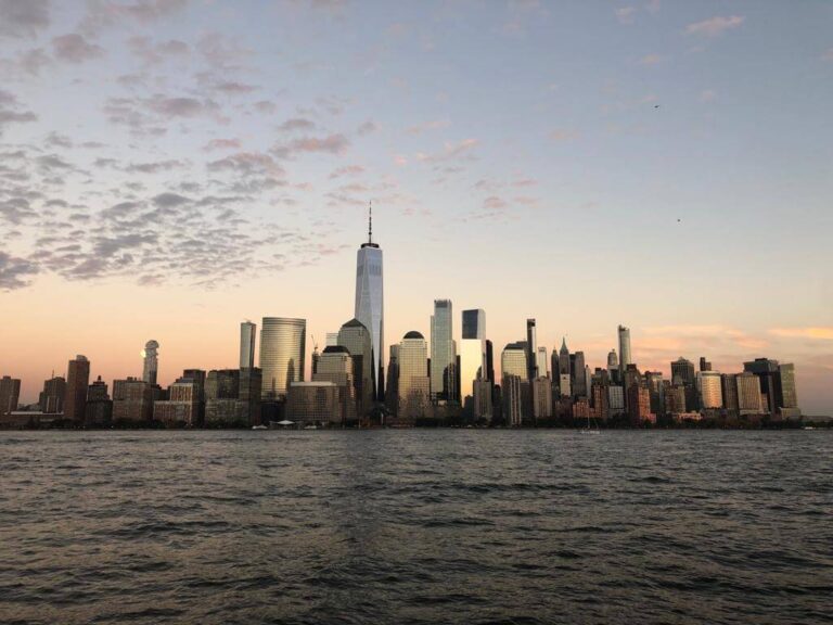 Skyline New York City vom Exchange Place New Jersey aus