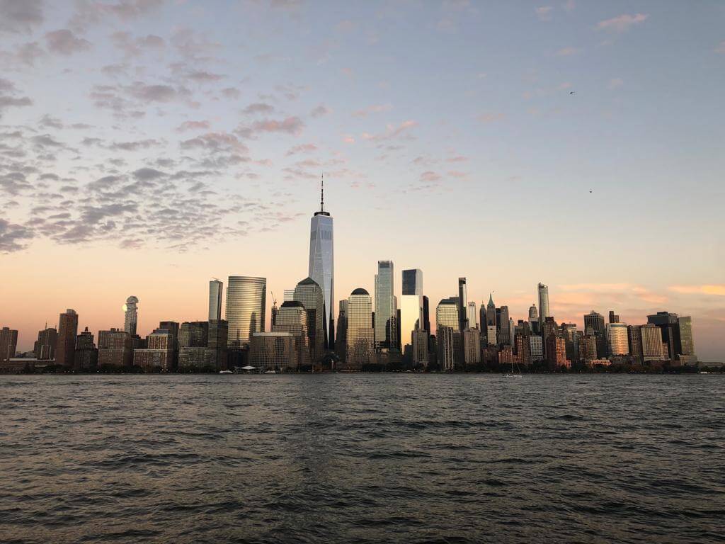 Skyline New York City vom Exchange Place New Jersey aus